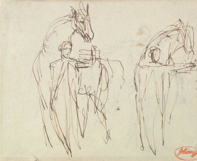 Sketches for a Man with a Horse by George Romney